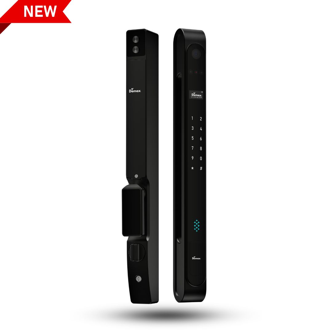 Khóa cửa nhôm Demax EL998 BN CNC WIFI REMOTE CAMERA FACE ID