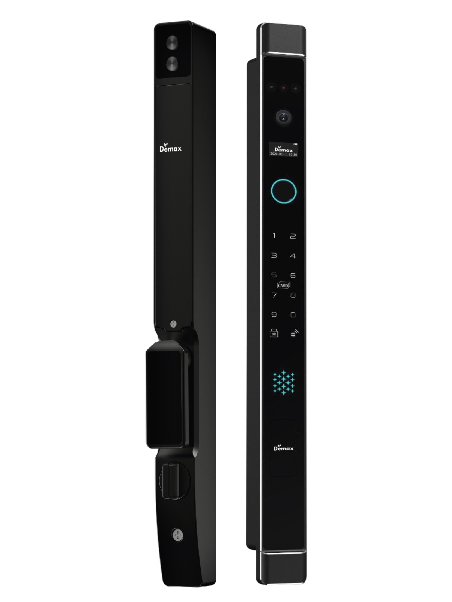 Khóa cửa nhôm Demax EL906 BL CNC WIFI FACE ID