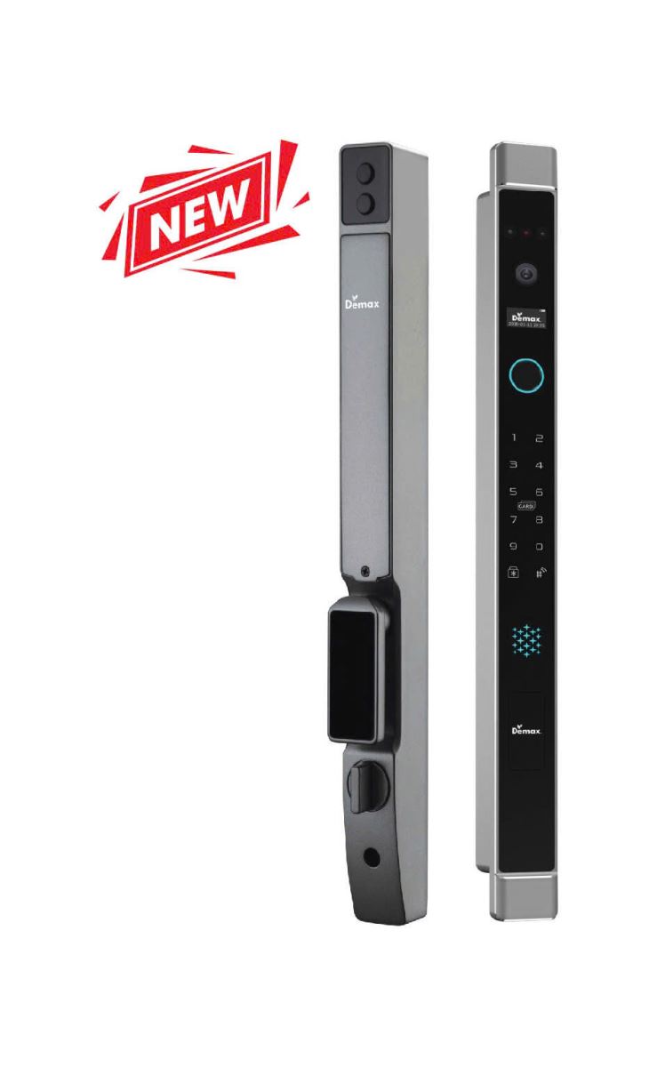 Khóa cửa nhôm Demax EL906 AG CNC FACE ID REMOTE WIFI