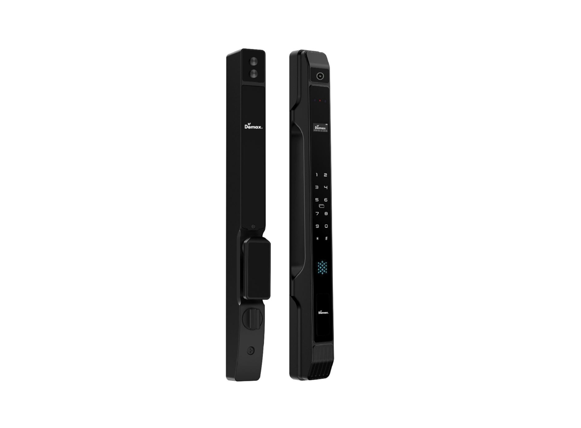 Khóa cửa nhôm Demax EL901 BL CNC VIDEO CALL WIFI FACE ID