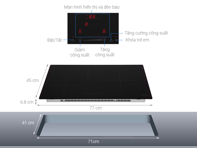 Hướng Dẫn Sử Dụng Bếp Từ Hafele HC-I773D 3 Vùng Nấu Chi Tiết, Đầy Đủ Nhất Cho Người Mới