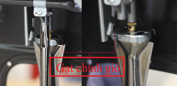 Chỉnh gió bếp gas