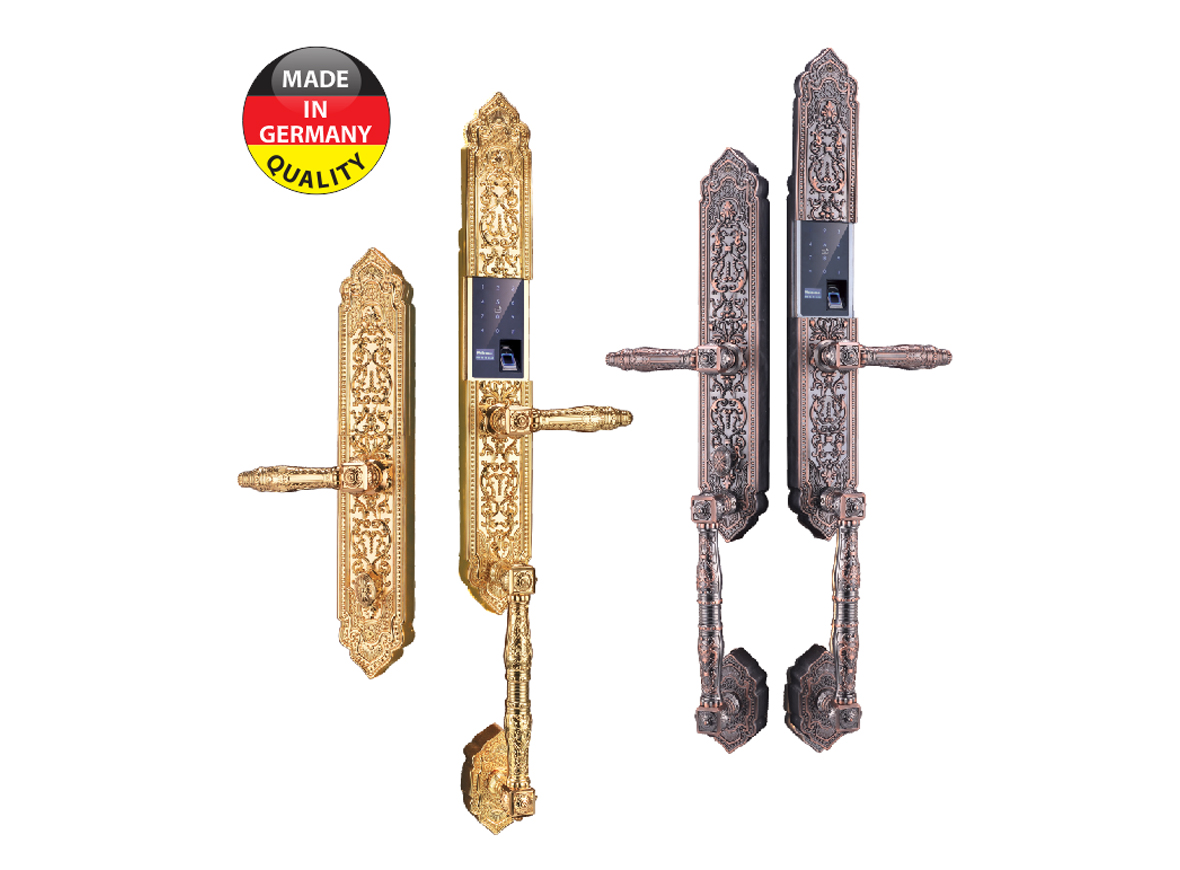 Khóa đại sảnh vân tay Kassler KL-989-MẠ VÀNG 24K
