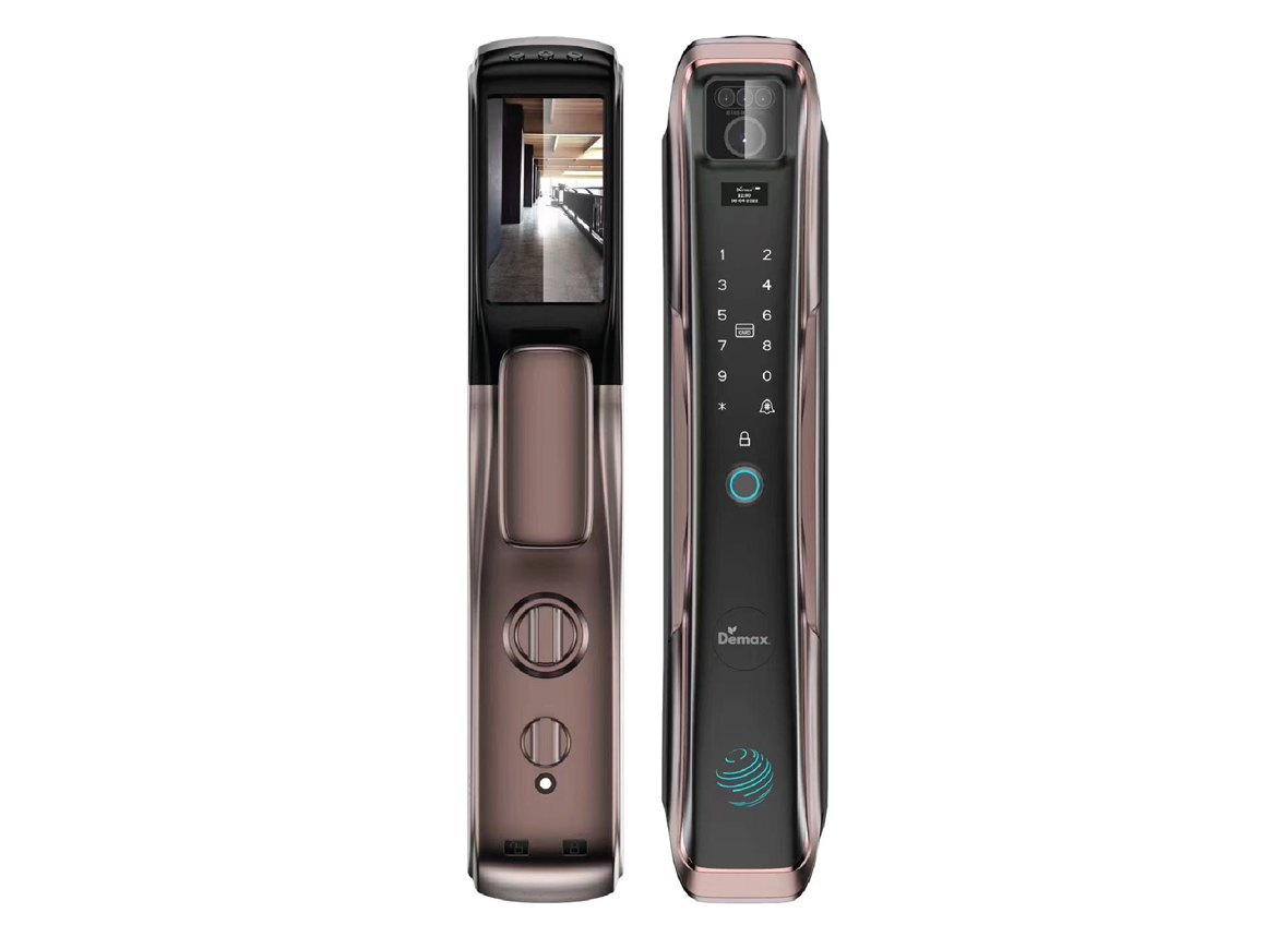 Khóa cửa nhận diện khuôn mặt Demax SL918 PB FACE ID APP WIFI