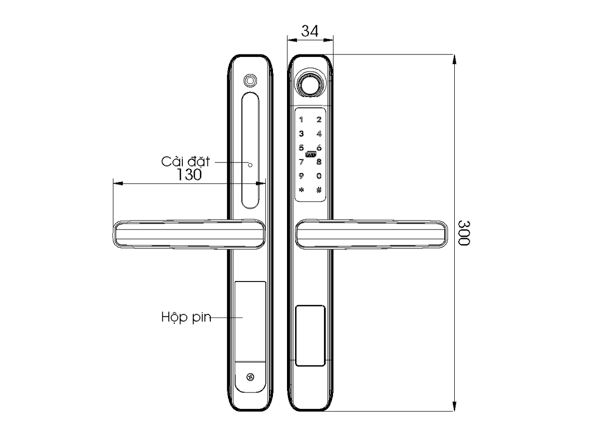 Khóa cửa Demax EL101 SV - Giải pháp cho mọi nhà 2 Khóa cửa Demax EL101 SV - Giải pháp cho mọi nhà - Ảnh 2