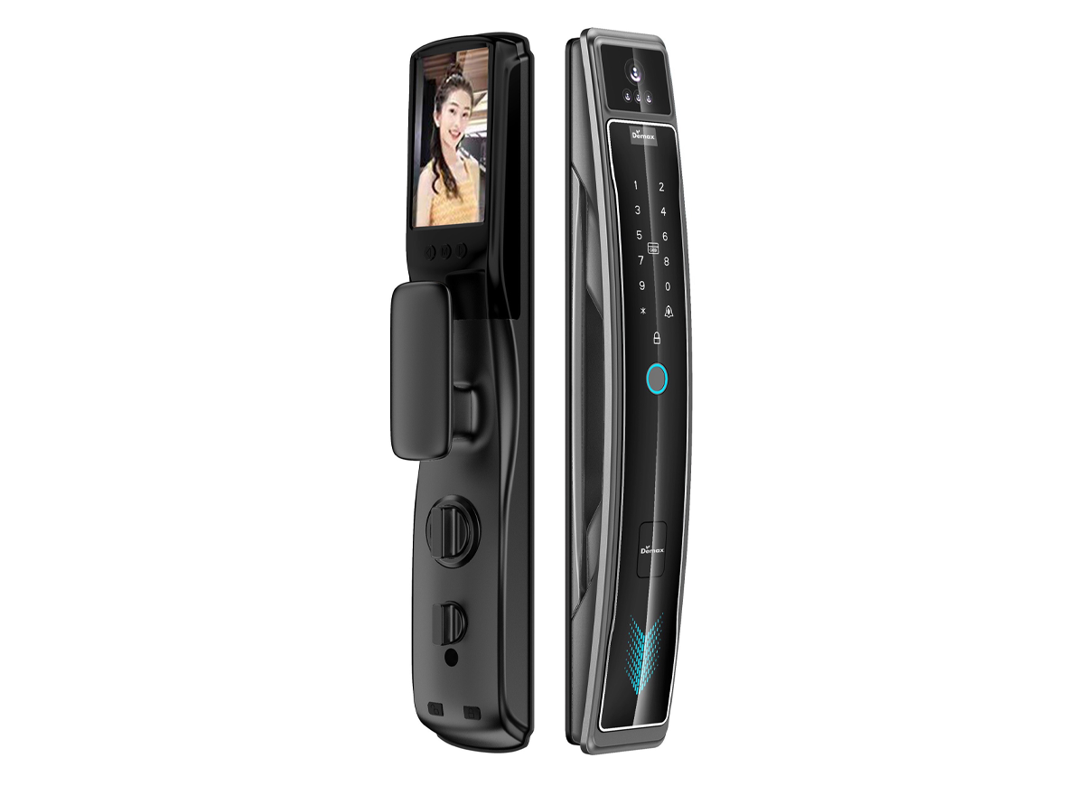 Khóa cửa nhận diện khuôn mặt Demax EL918 MG FACE ID VIDEO CALL REMOTE