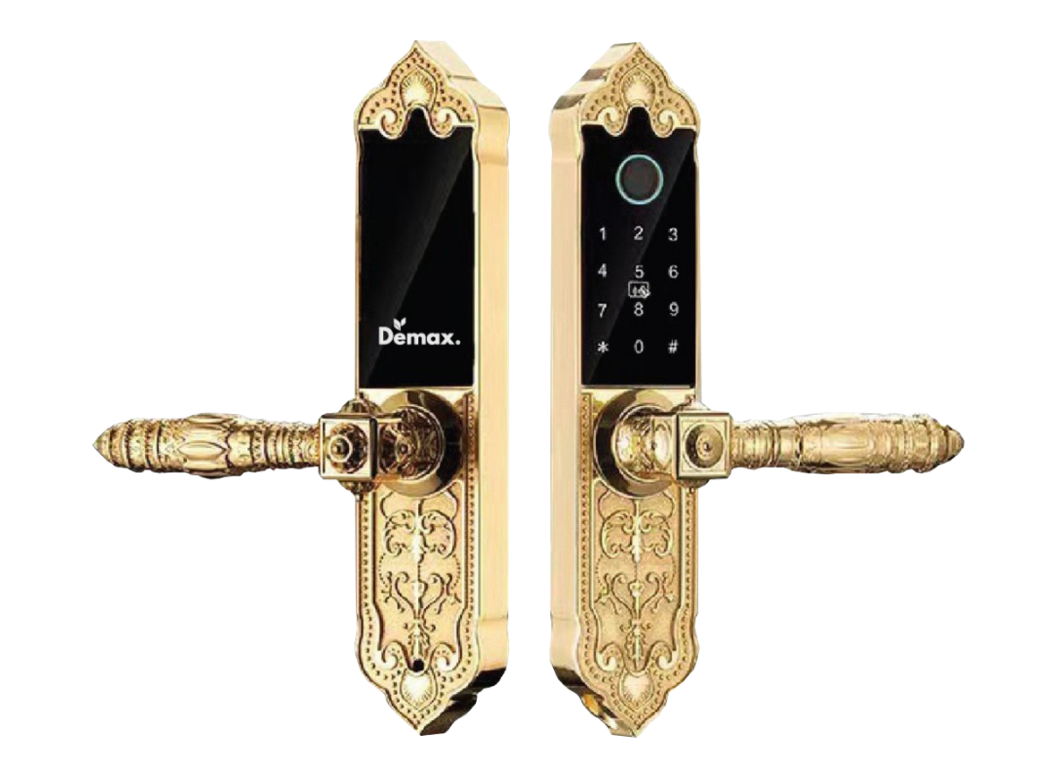 Khóa biệt thự đại sảnh Demax EL280 GOLD APP WIFI