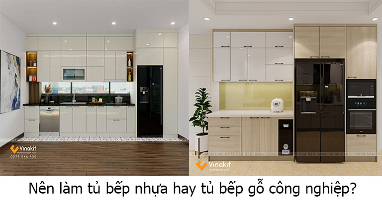nen lam tu bep nhua hay go cong nghiep 2 2