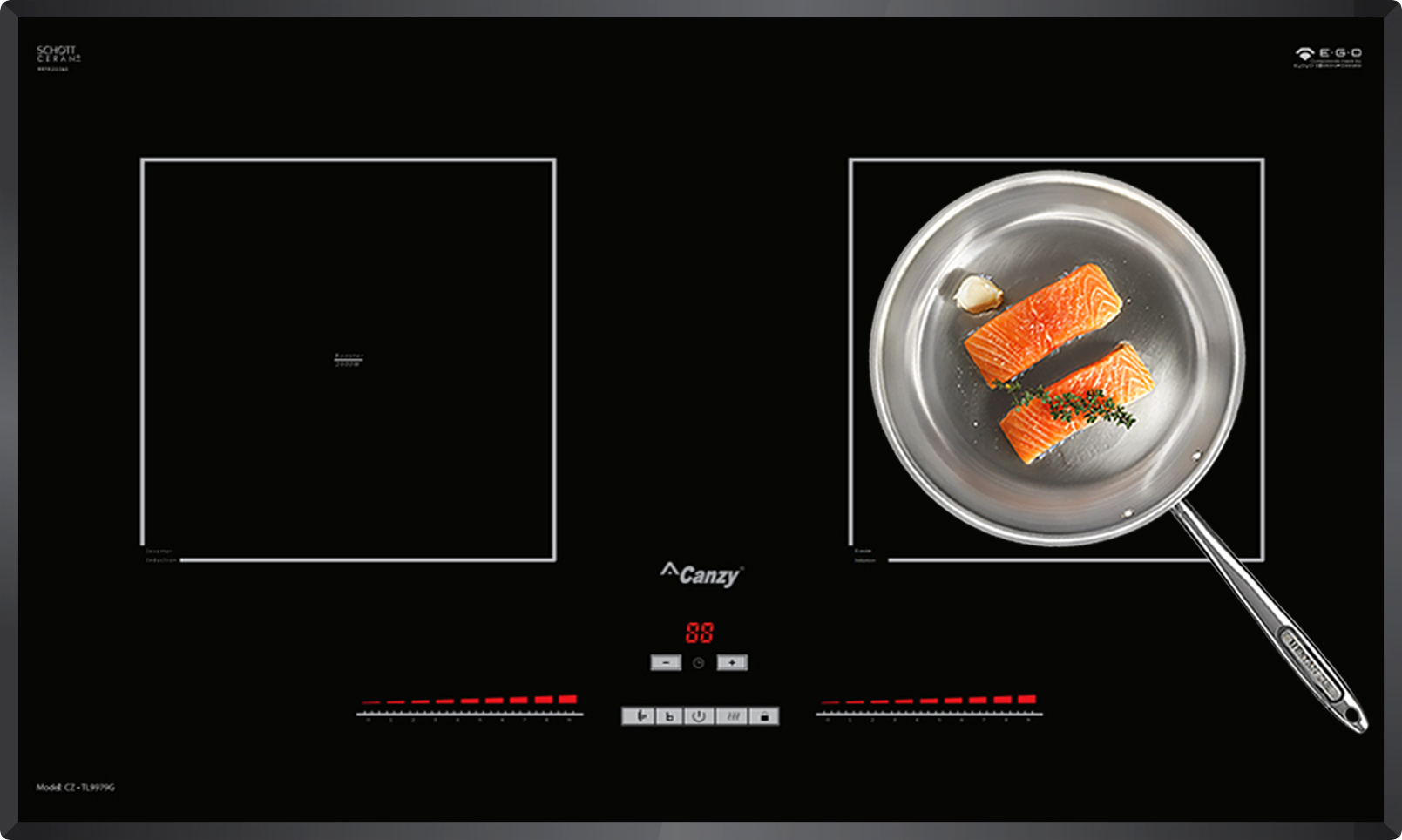 Đánh giá bếp từ đôi Canzy CZ TL9979G có tốt không?