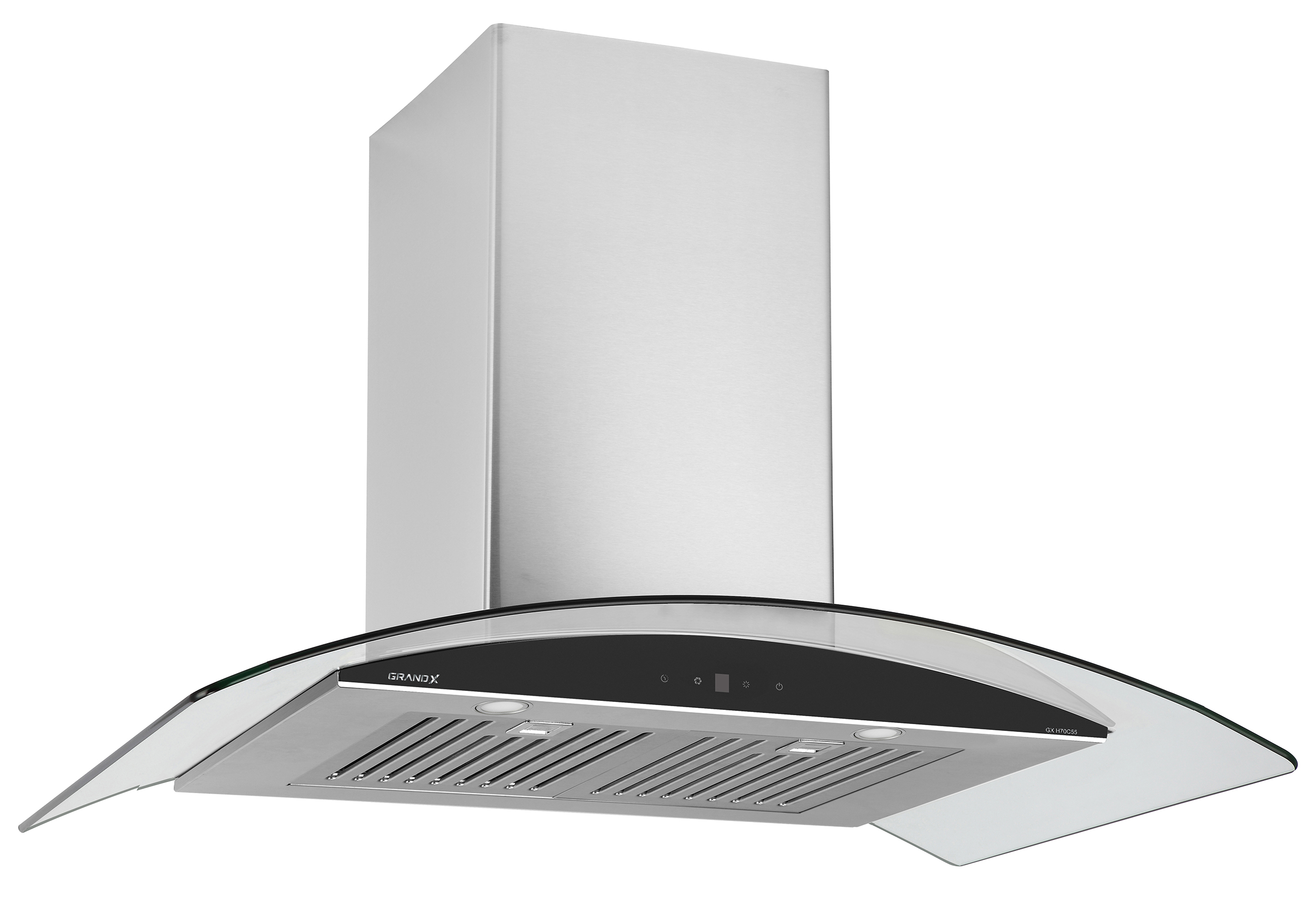 Máy hút mùi kính cong áp tường GrandX GX H70C55