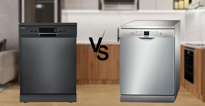 So sánh máy rửa bát Bosch và Hafele: Đánh giá chi tiết nhất 2025