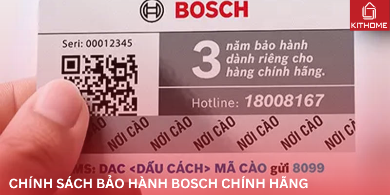 Hướng dẫn kích hoạt bảo hành máy rửa bát Bosch chính hãng chỉ trong 2 phút