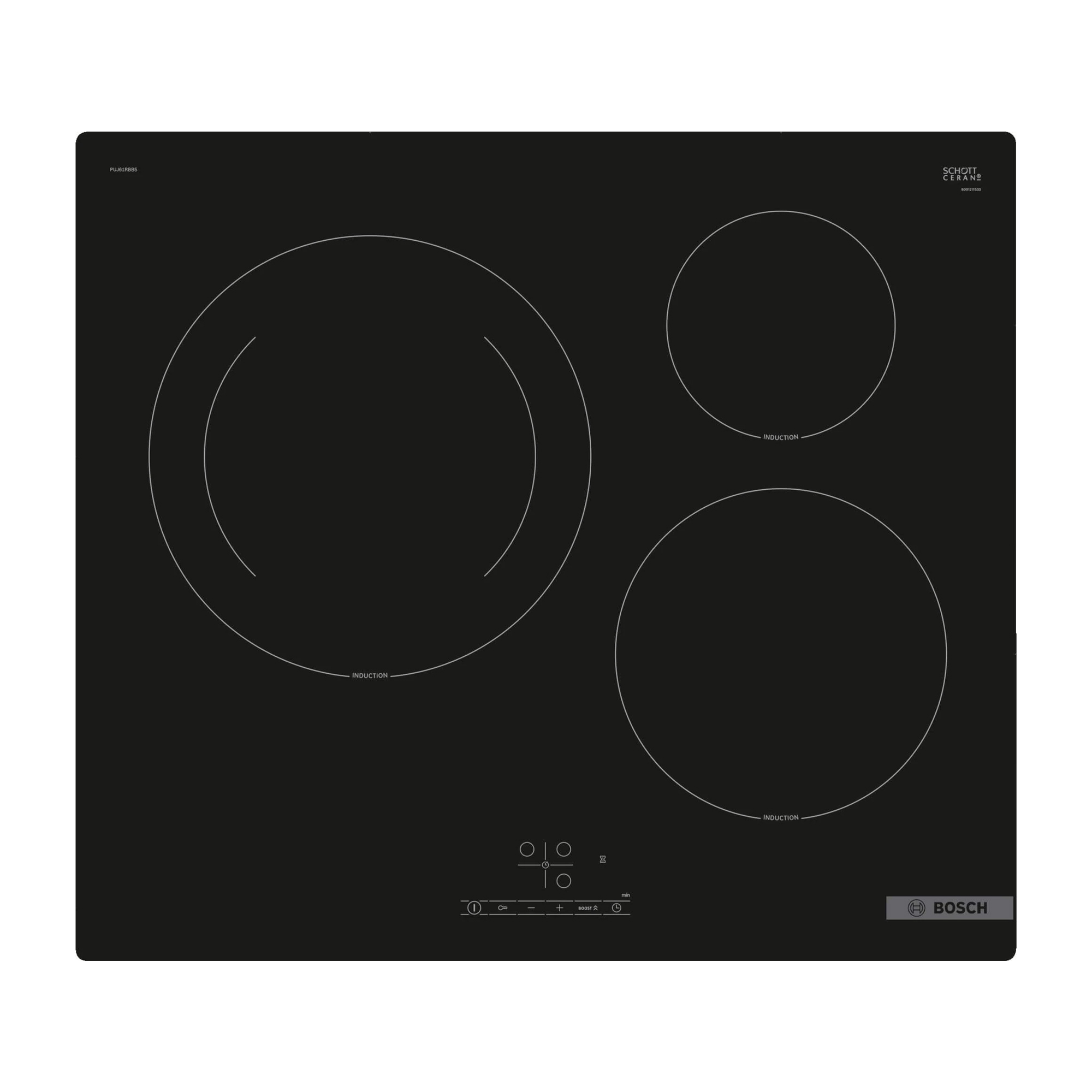 Bếp từ Bosch PUJ61RBB5E Serie 4 ba vùng nấu