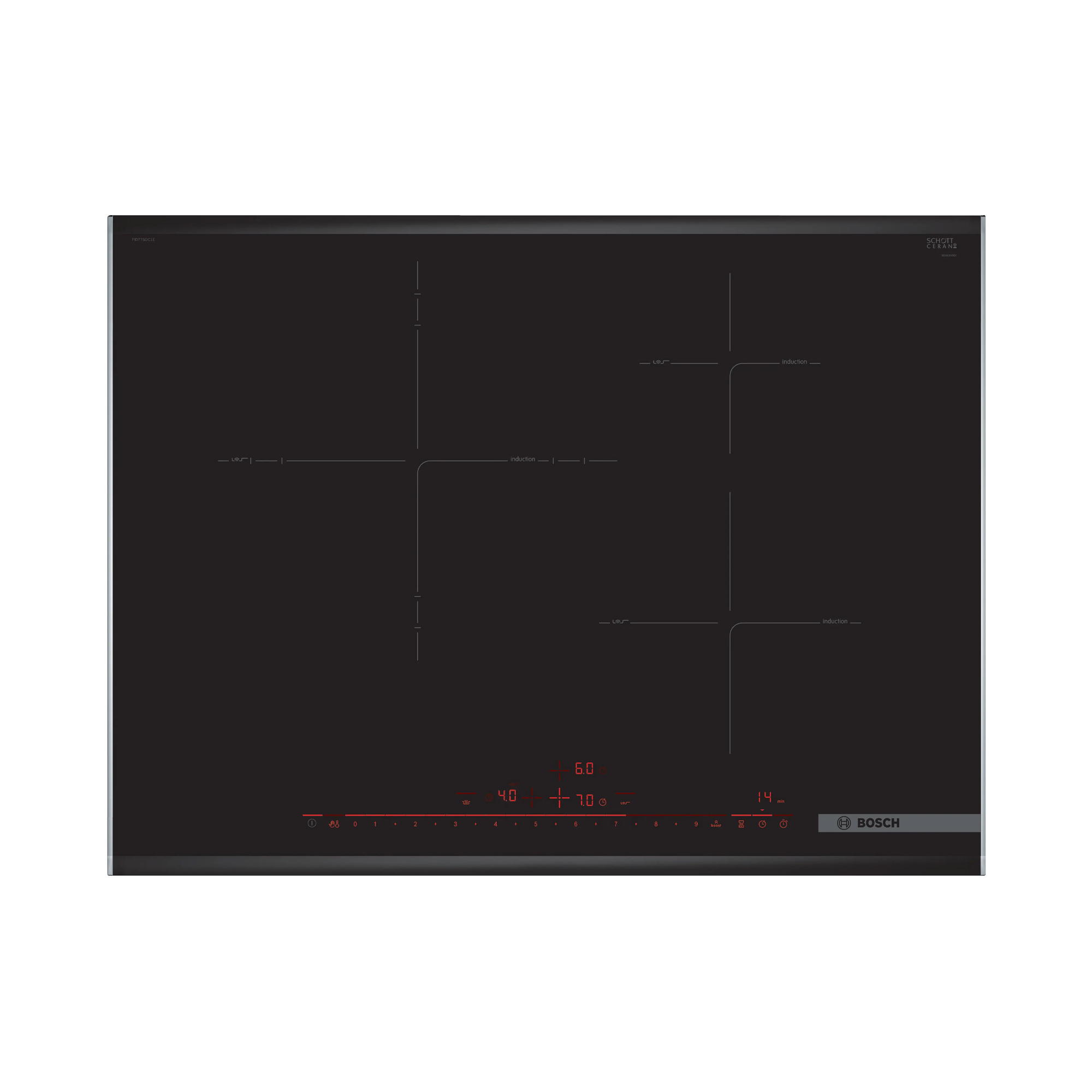 Bếp từ Bosch PID775DC1E Serie 8 ba vùng