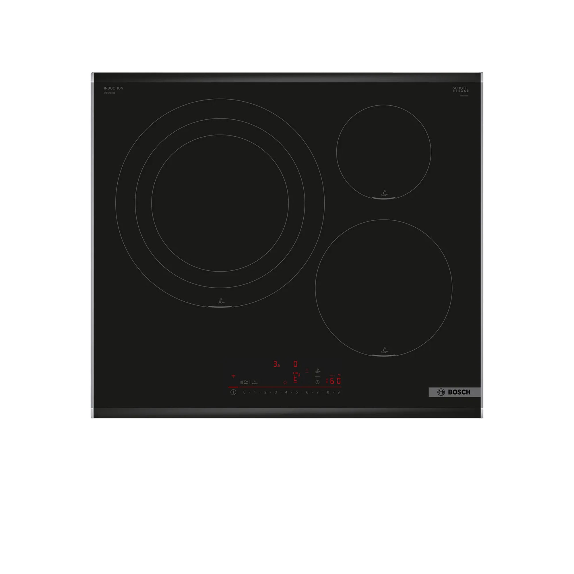 Bếp từ Bosch PID675HC1E Serie 6 ba vùng nấu 1 Bếp từ Bosch PID675HC1E Serie 6 ba vùng nấu