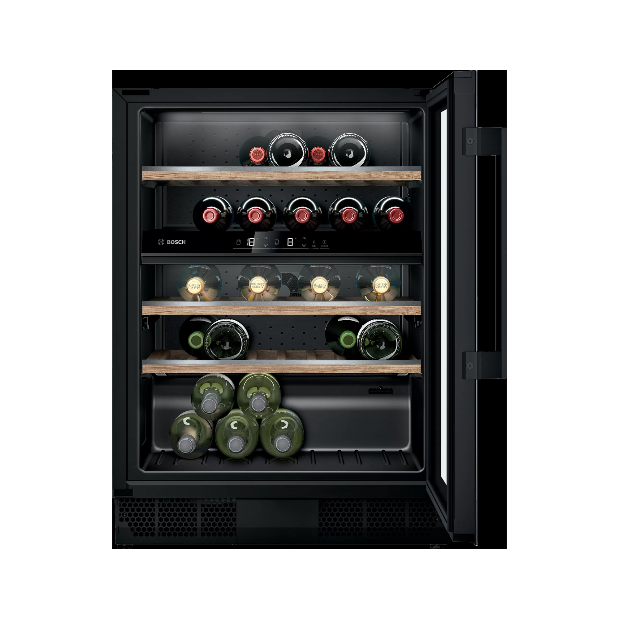 Tủ rượu vang Bosch KUW21AHG0 Serie 6 1 Tủ rượu vang Bosch KUW21AHG0 Serie 6