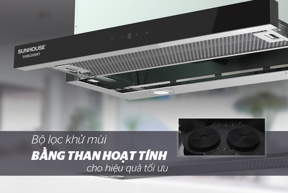 Máy hút mùi âm tủ Sunhouse SHB6288MT 7 Máy hút mùi âm tủ Sunhouse SHB6288MT - Ảnh 2